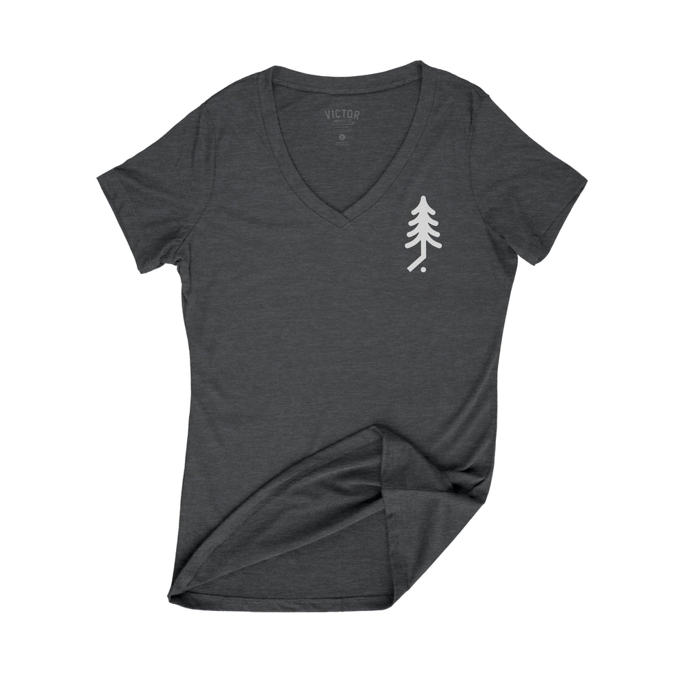 Womens Pinetree V Neck Shirt